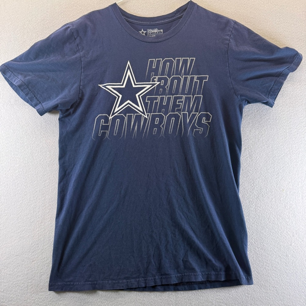 Dallas Cowboys Authentic Mens T-Shirt Navy Blue Graphic Star Logo Size‎ M